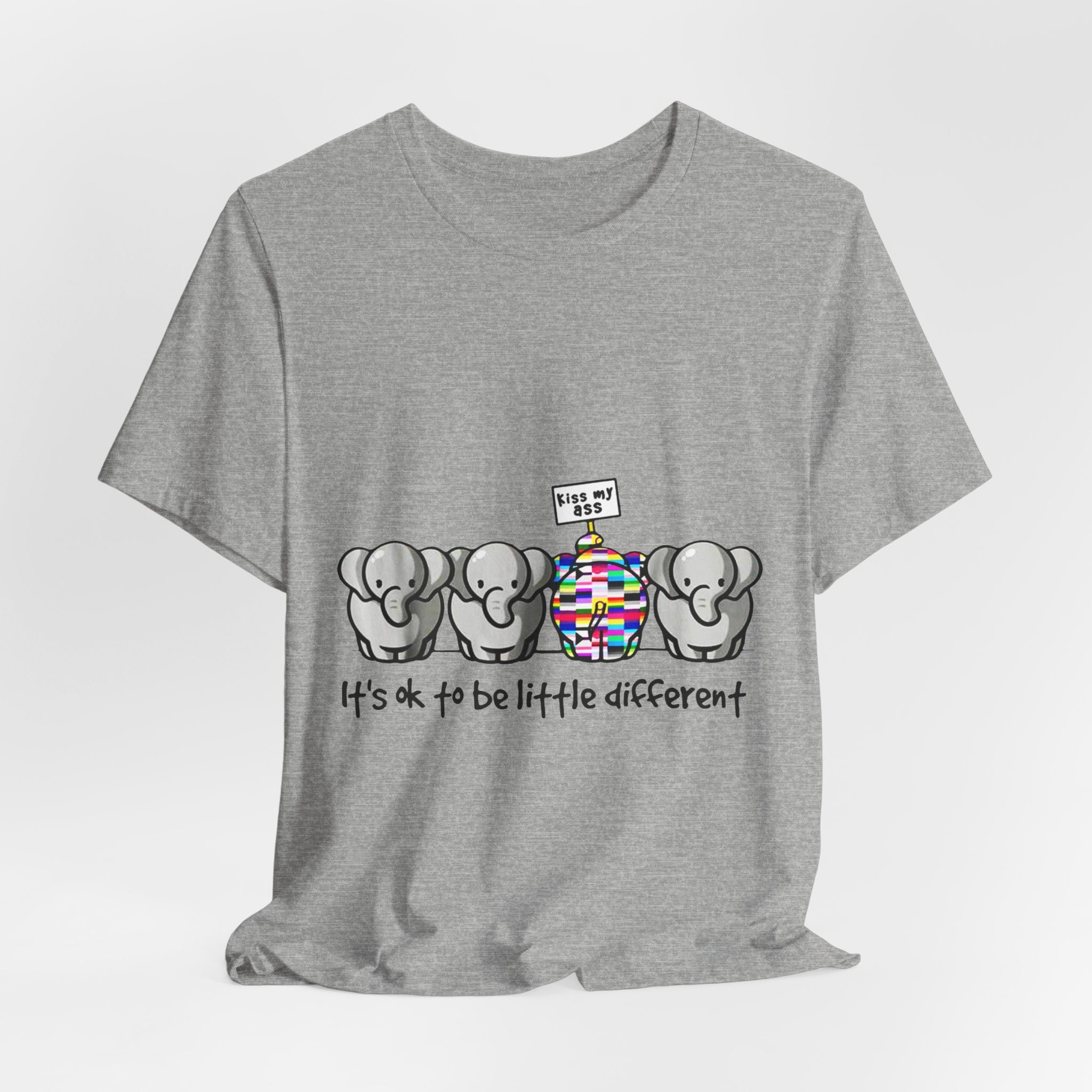 It's Ok To Be Different Elephant T-Shirt | Sassy Wildlife Gift