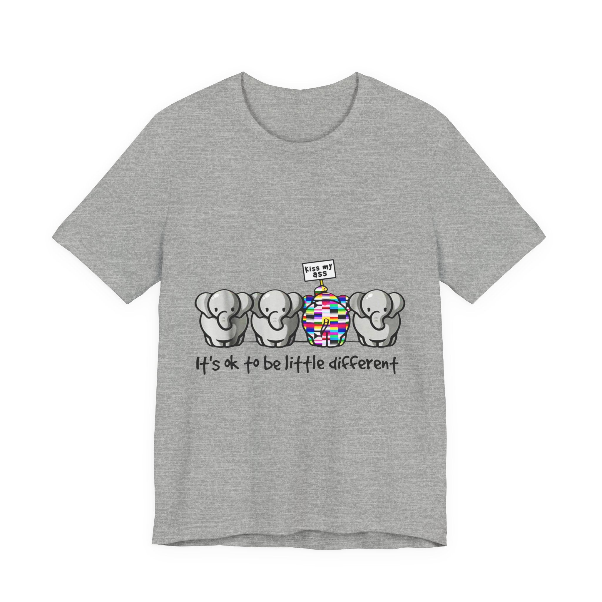 It's Ok To Be Different Elephant T-Shirt | Sassy Wildlife Gift