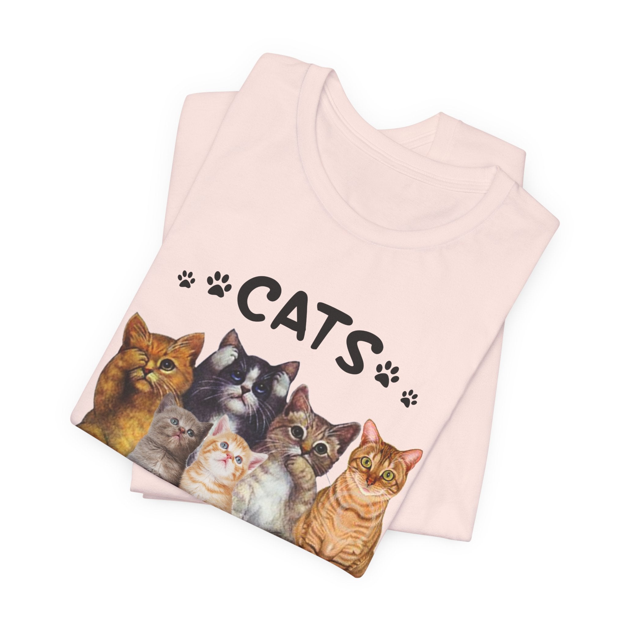 Cats Make Me Happy Humans Make My Head Hurt T-Shirt | Cat Lover Gift