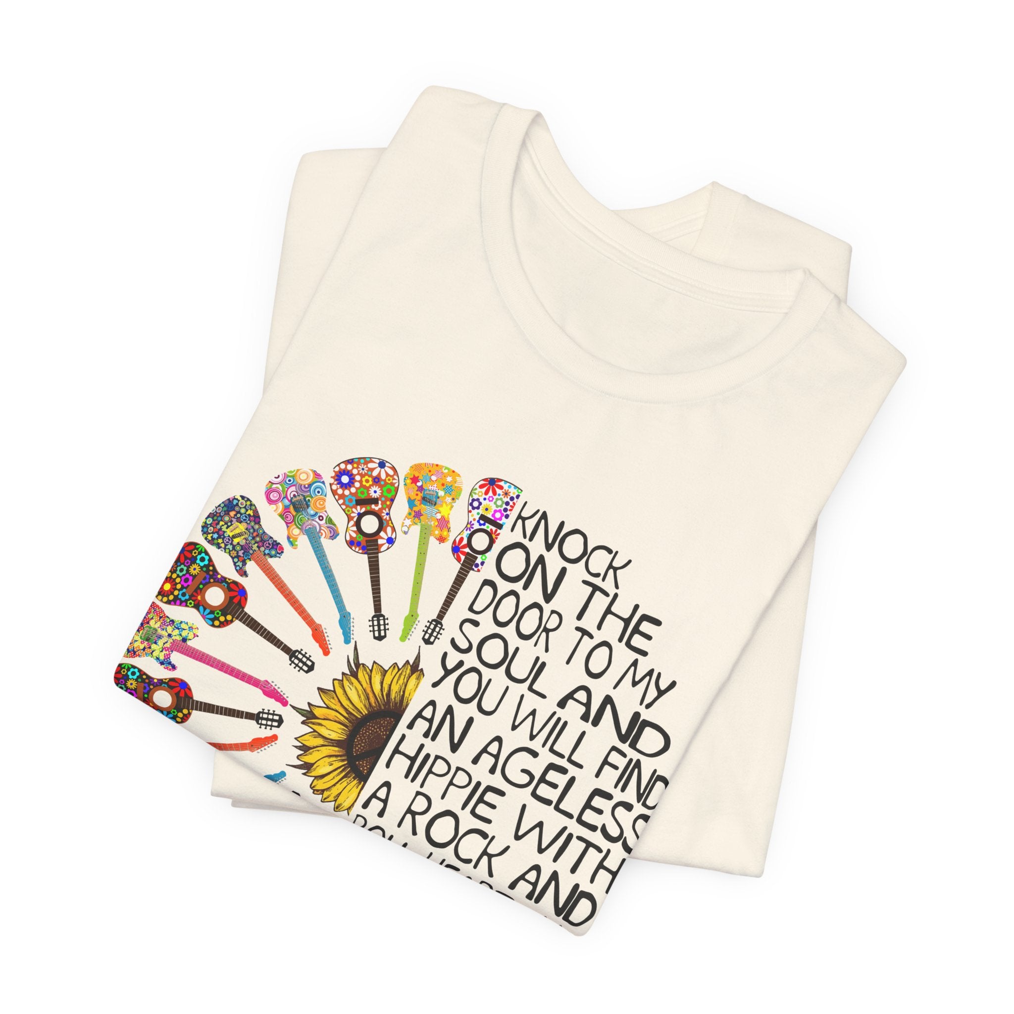 Ageless Hippie Soul Rock & Roll Heart T-Shirt | Peace Lover Gift