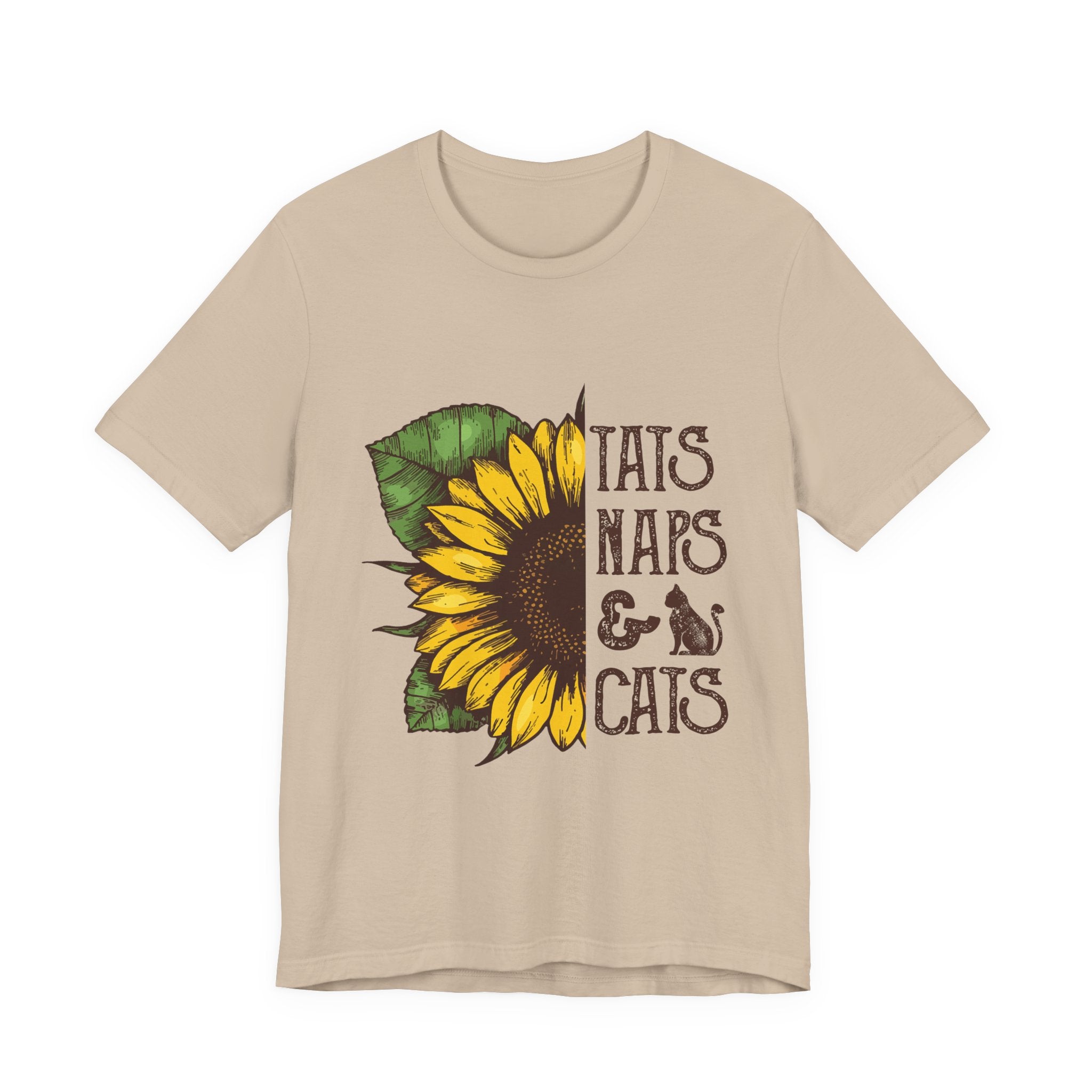 Sunflower TAIS NAPS & CAIS Tee | Cat Lover Gift
