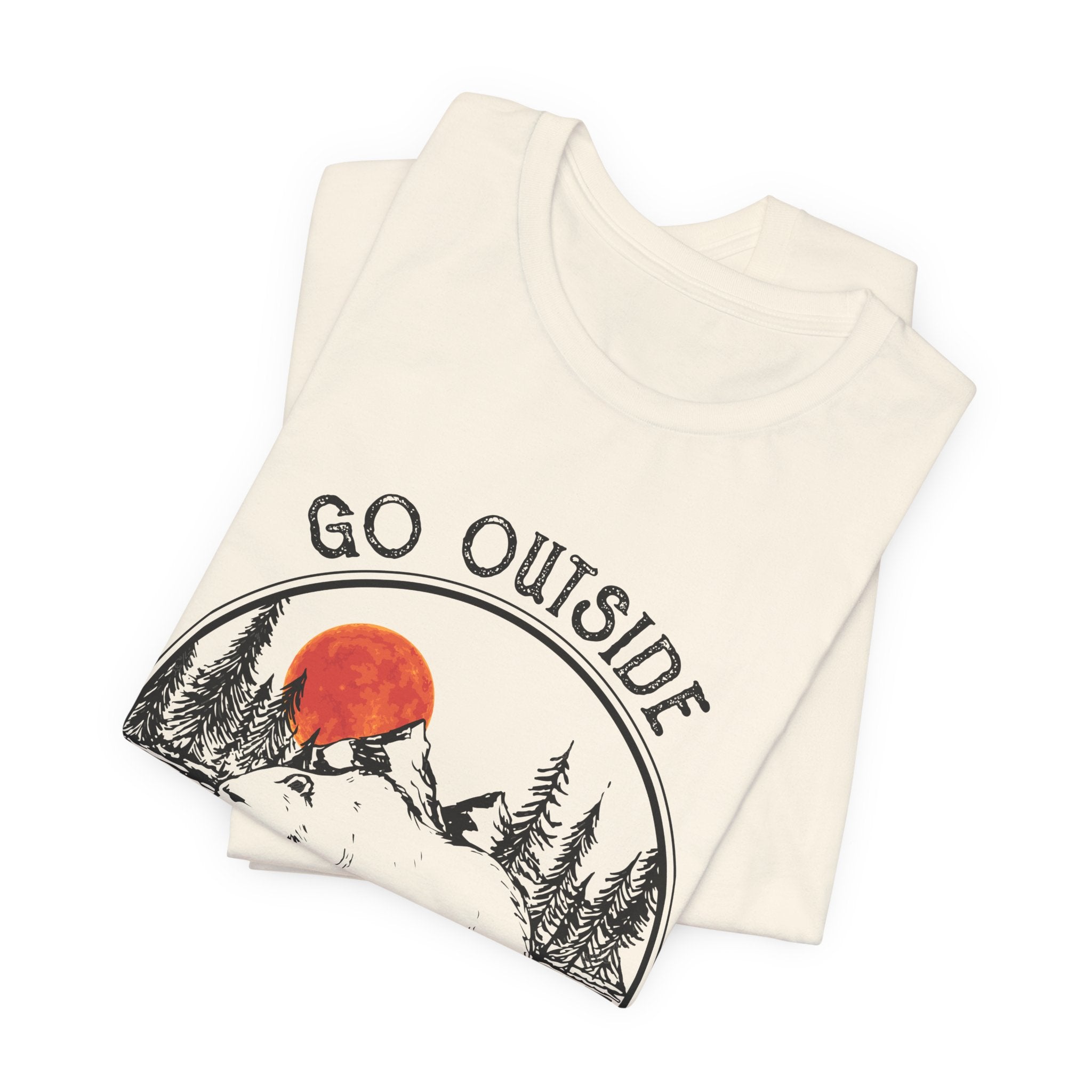 Go Outside Worst Case Bear T-Shirt | Adventure Lovers Gift
