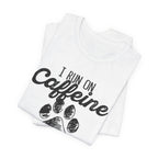 I Run On Caffeine Cat Hair & Cuss Words T-Shirt | Cat Lover Gift