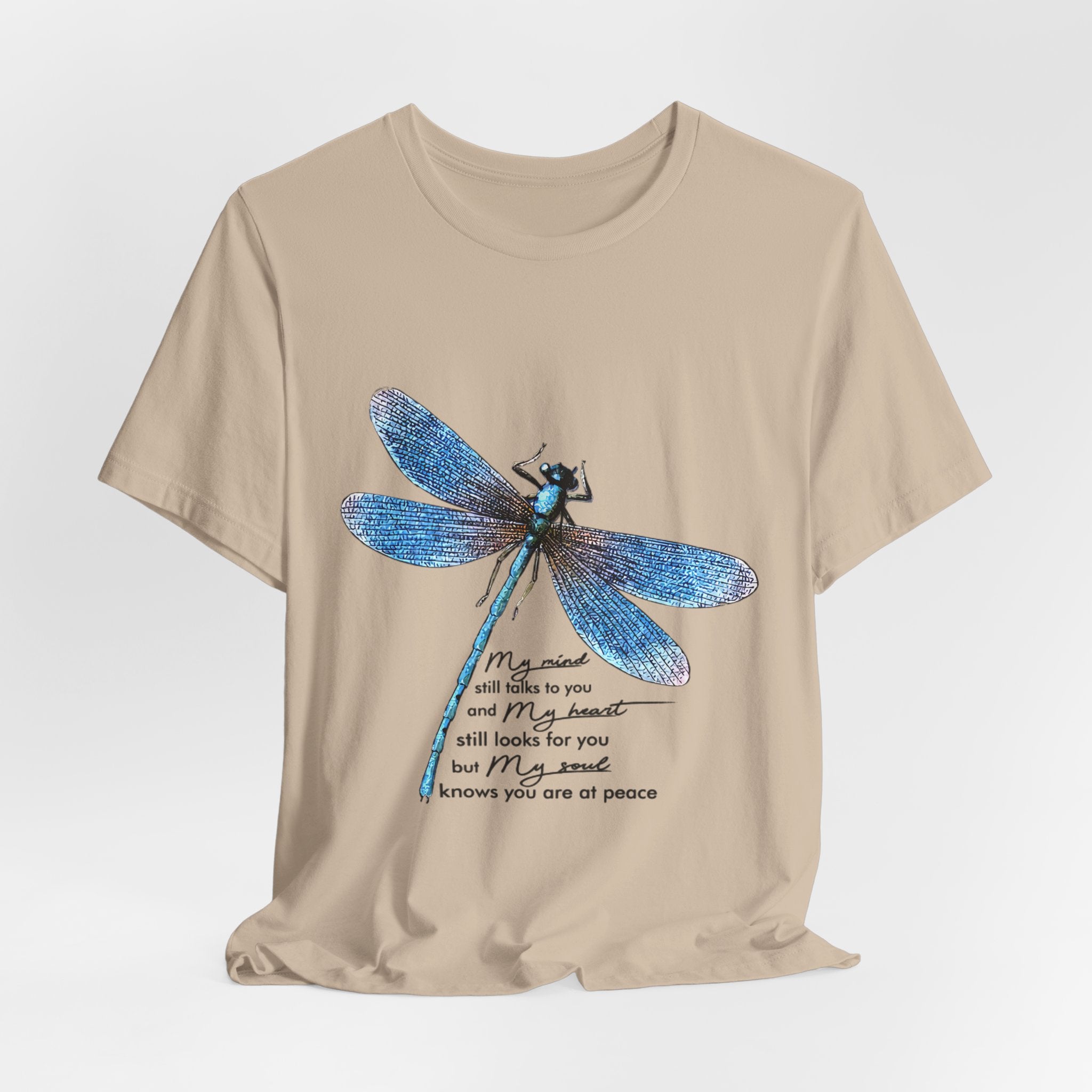 My Soul Knows You Are At Peace Dragonfly T-Shirt | Free Spirit Gift