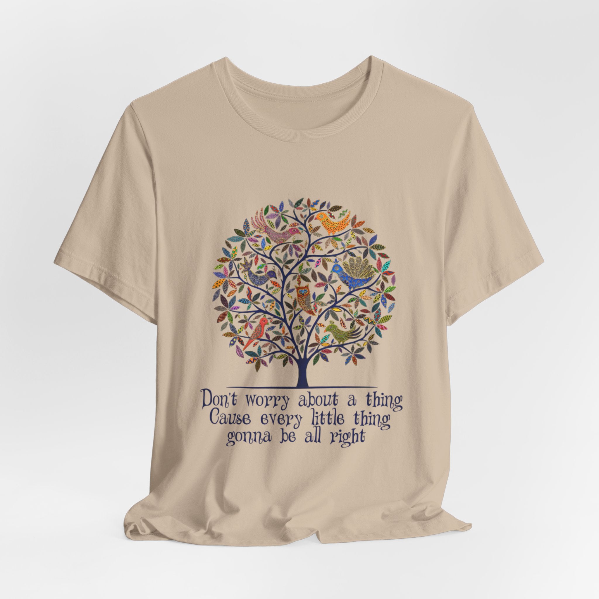 Don't Worry About A Thing Good Vibes T-Shirt | Free Spirit Gift