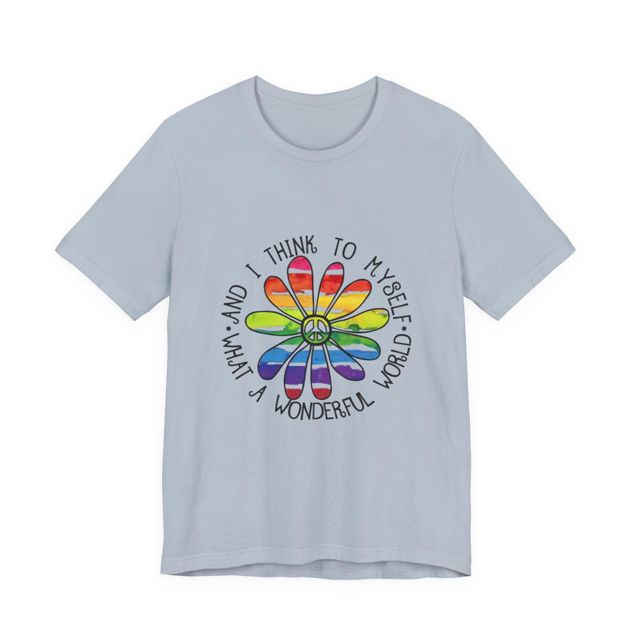 What A Wonderful World T-Shirt | Hippie Peace Lover Gift