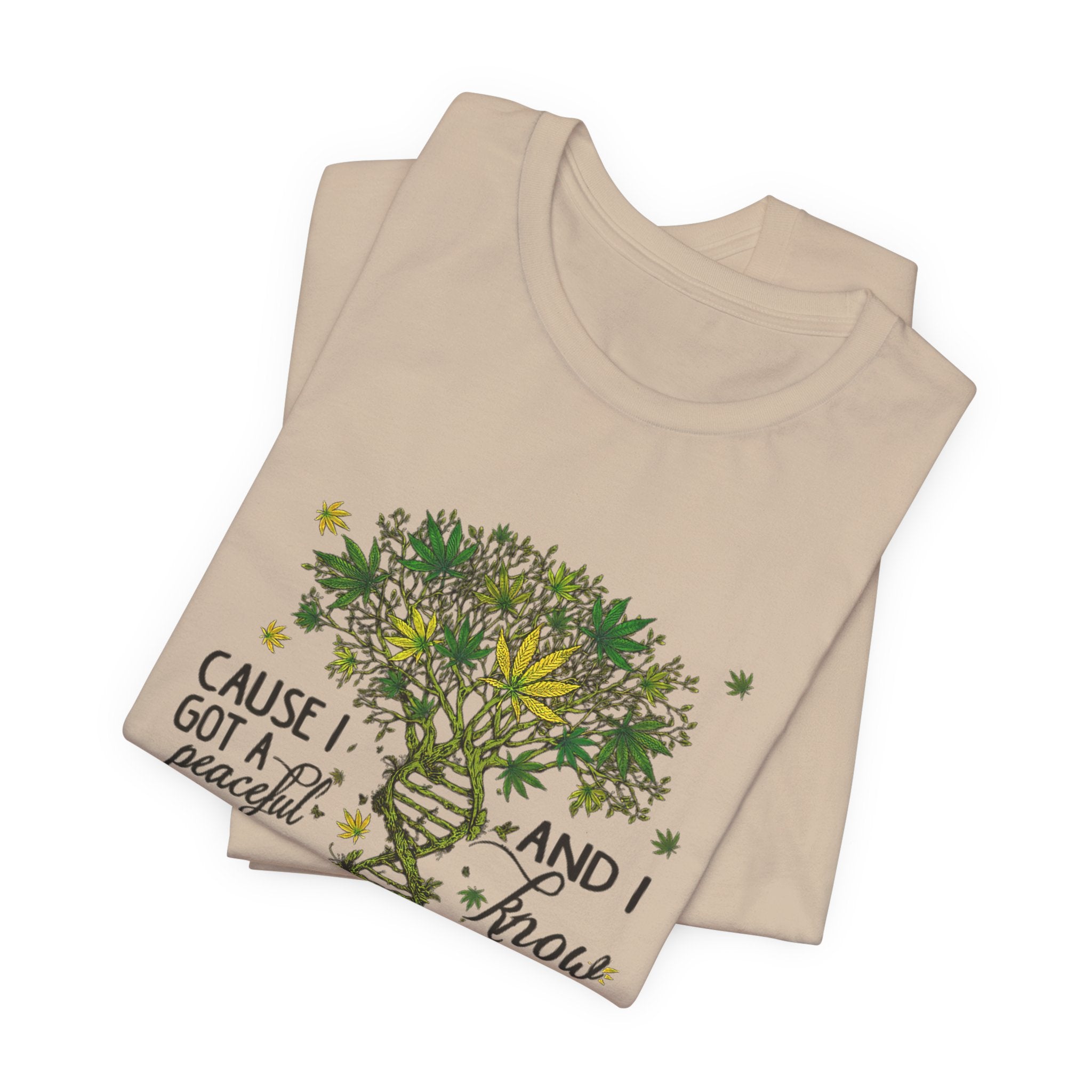 Peaceful Easy Feeling T-Shirt | Hippie Soul Cannabis DNA Gift