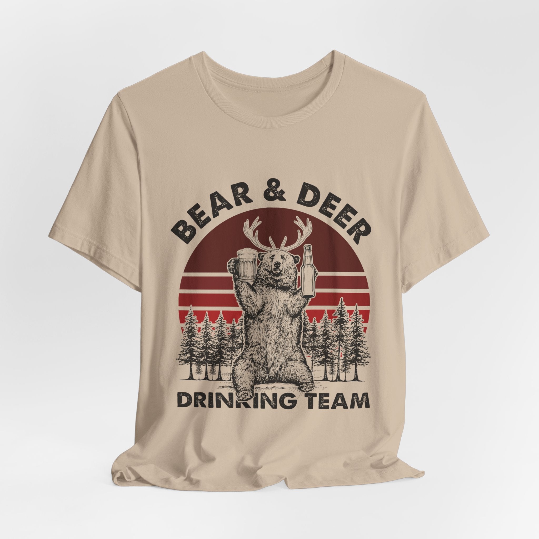 Bear & Deer Drinking Team T-Shirt | Campers Gift