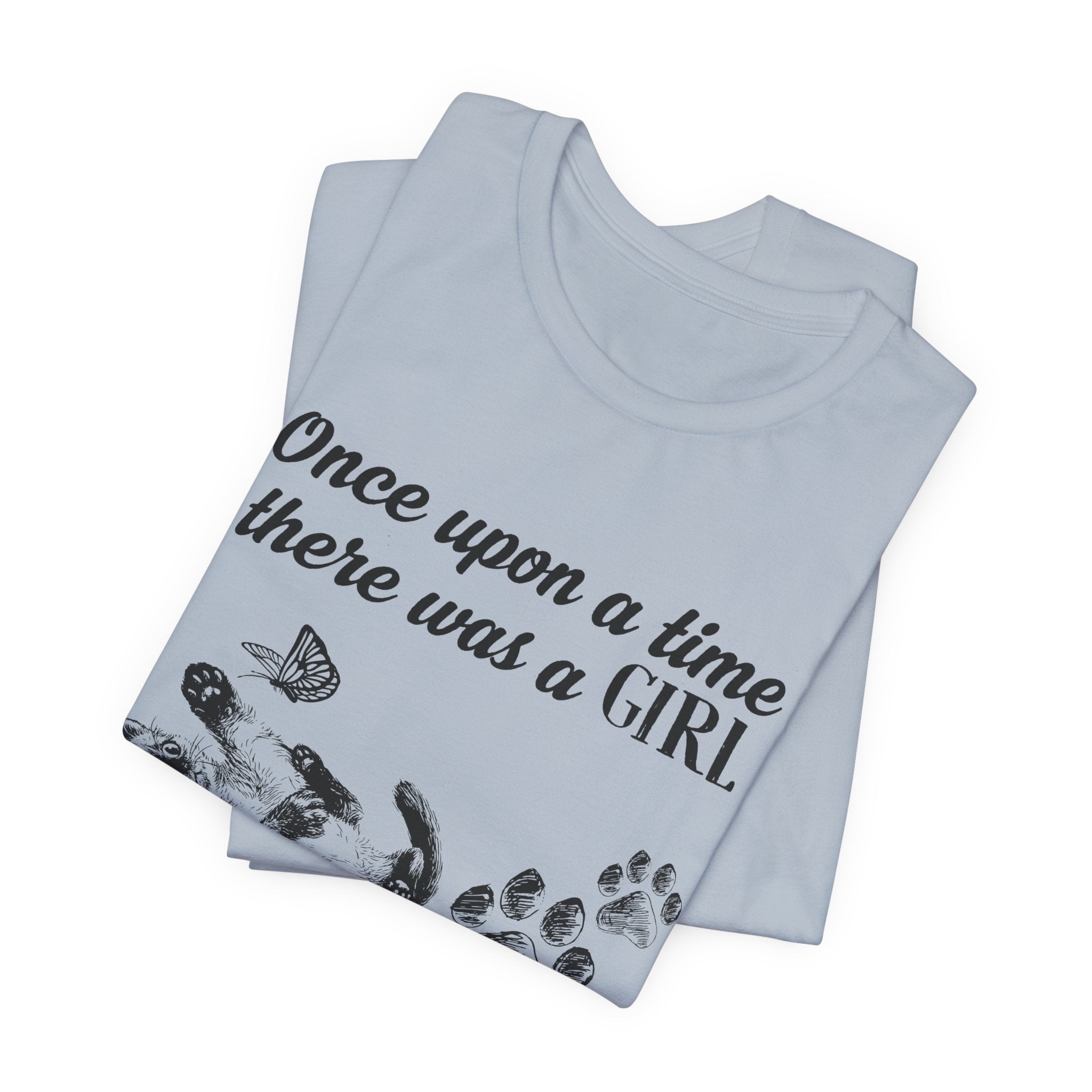 Girl Who Loved Cats & Dogs T-Shirt | Dog Lover Gift