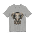 Nerdy Elephant with Headphones T-Shirt | Elephant Lover Gift