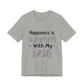 Happiness is Camping With My Dog T-Shirt | Dog Lover Gift