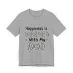 Happiness is Camping With My Dog T-Shirt | Dog Lover Gift