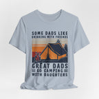 Great Dads Go Camping With Daughters T-Shirt | Camping Dad Gift