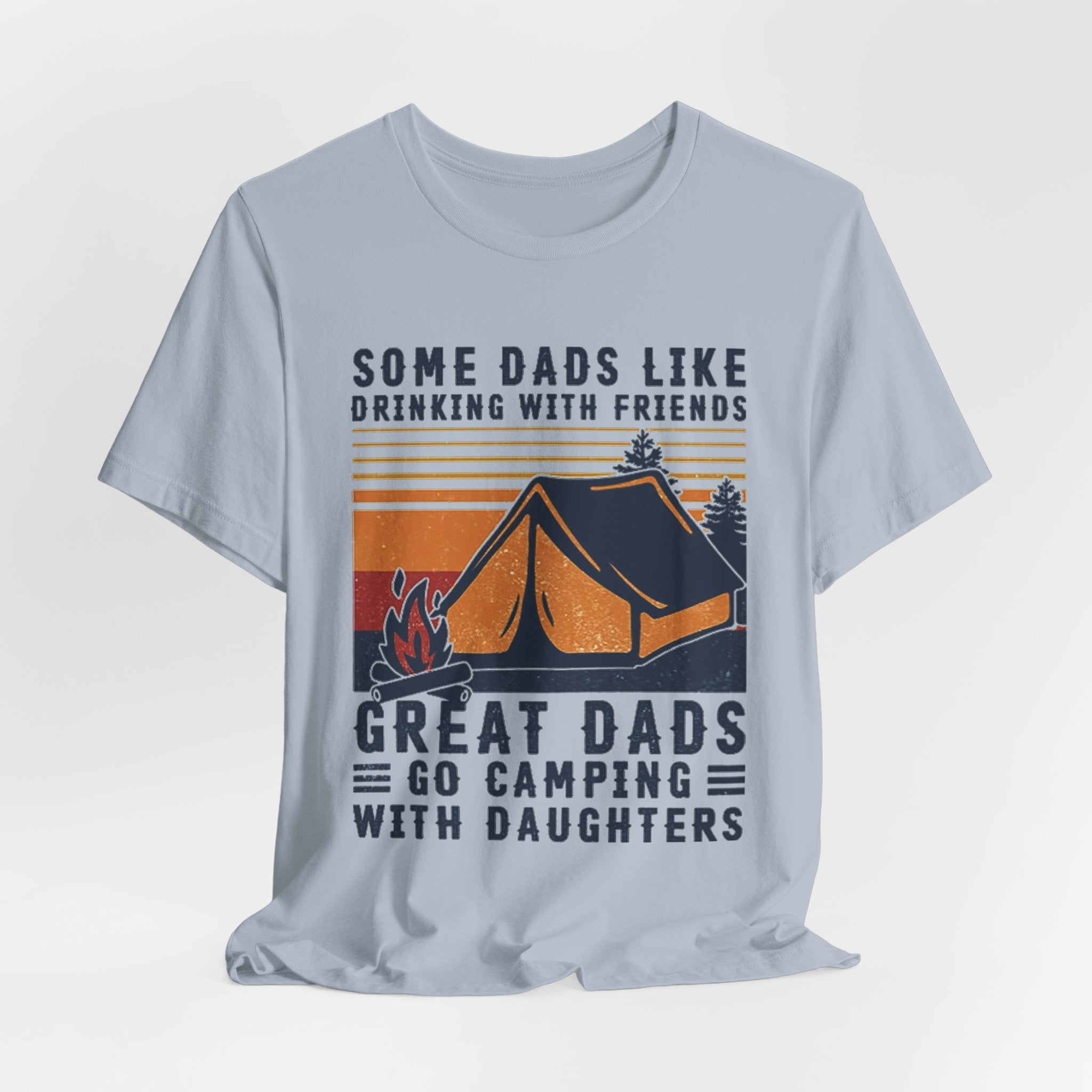 Great Dads Go Camping With Daughters T-Shirt | Camping Dad Gift