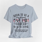 Born To Be A Stay-At-Home Cat Mom T-Shirt | Funny Cat Mom Gift