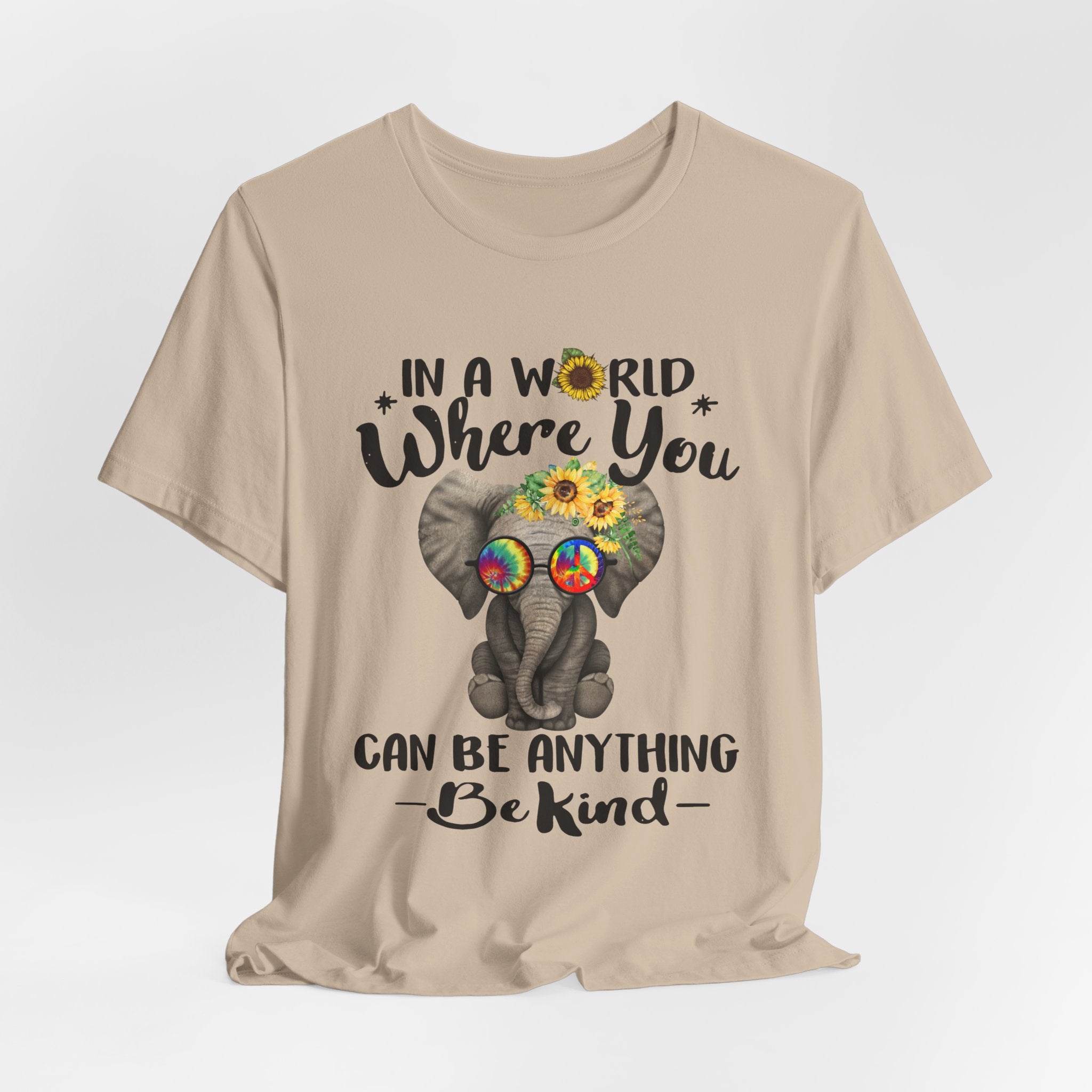 Be Kind Elephant T-Shirt | Hippie Soul Peace Lover Gift
