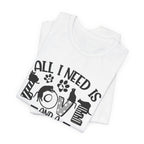 All I Need Is Love And A Cat T-Shirt | Cat Lover Gift