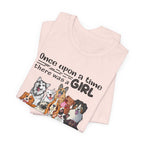 Once Upon A Time Girl Loved Dogs T-Shirt | Dog Mom Gift
