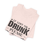 Lost Or Drunk Camping Tee | Campfire Party Gift