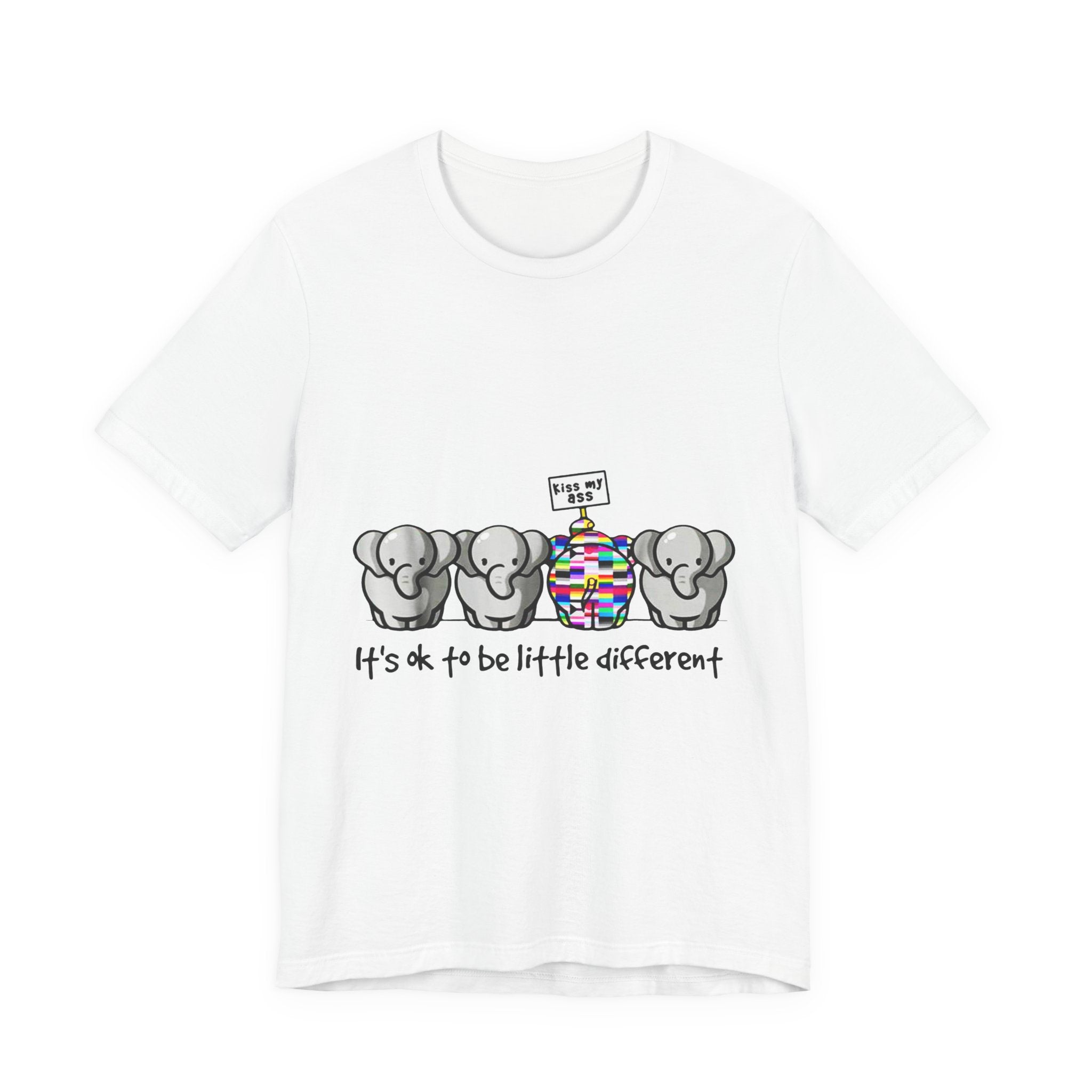 It's Ok To Be Different Elephant T-Shirt | Sassy Wildlife Gift