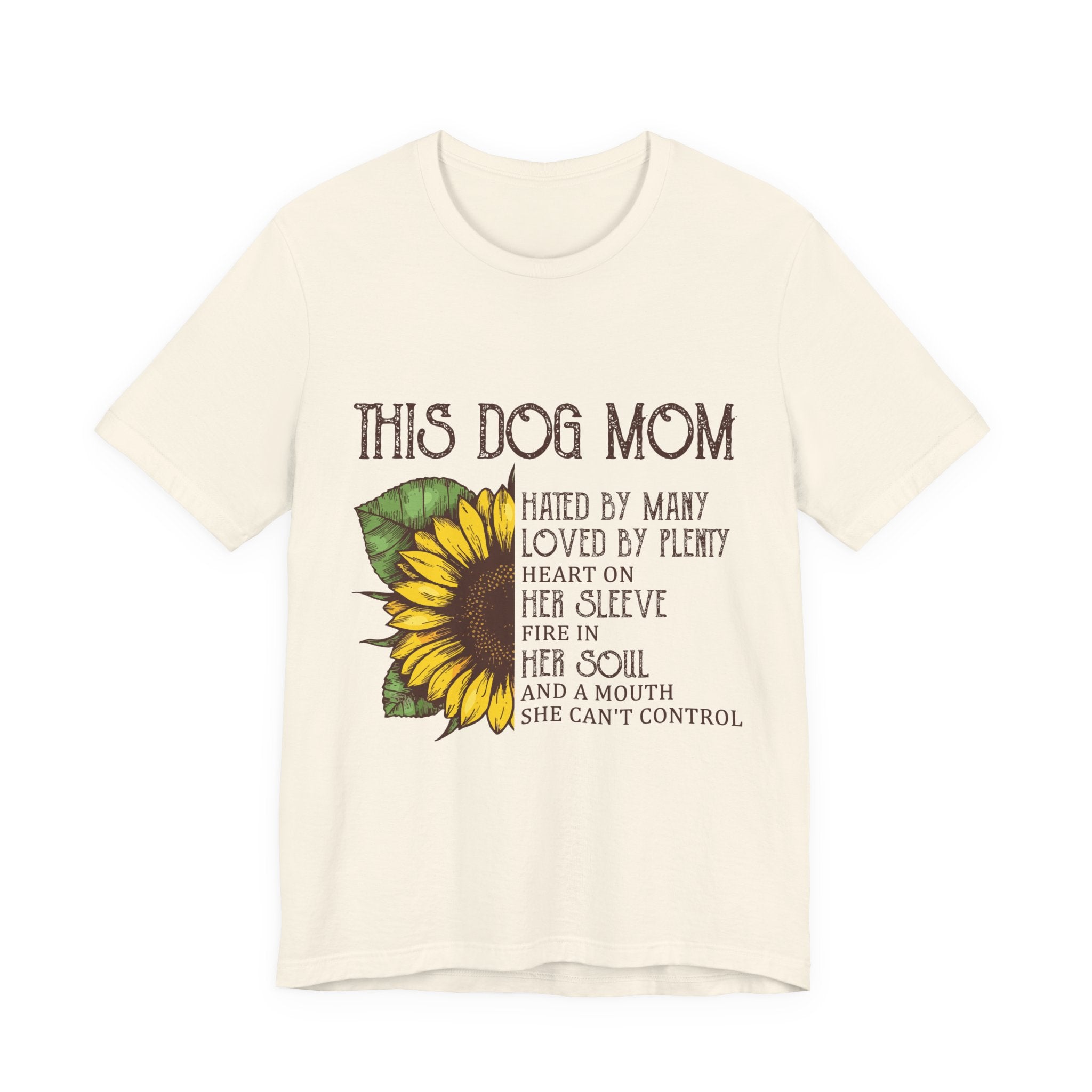 Proud Dog Mom T-Shirt | Heart on Sleeve & Fire in Soul Gift