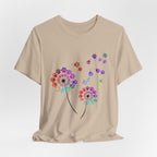 Paw Print Dandelion T-Shirt | Dog Lover Gift for Fur Parents