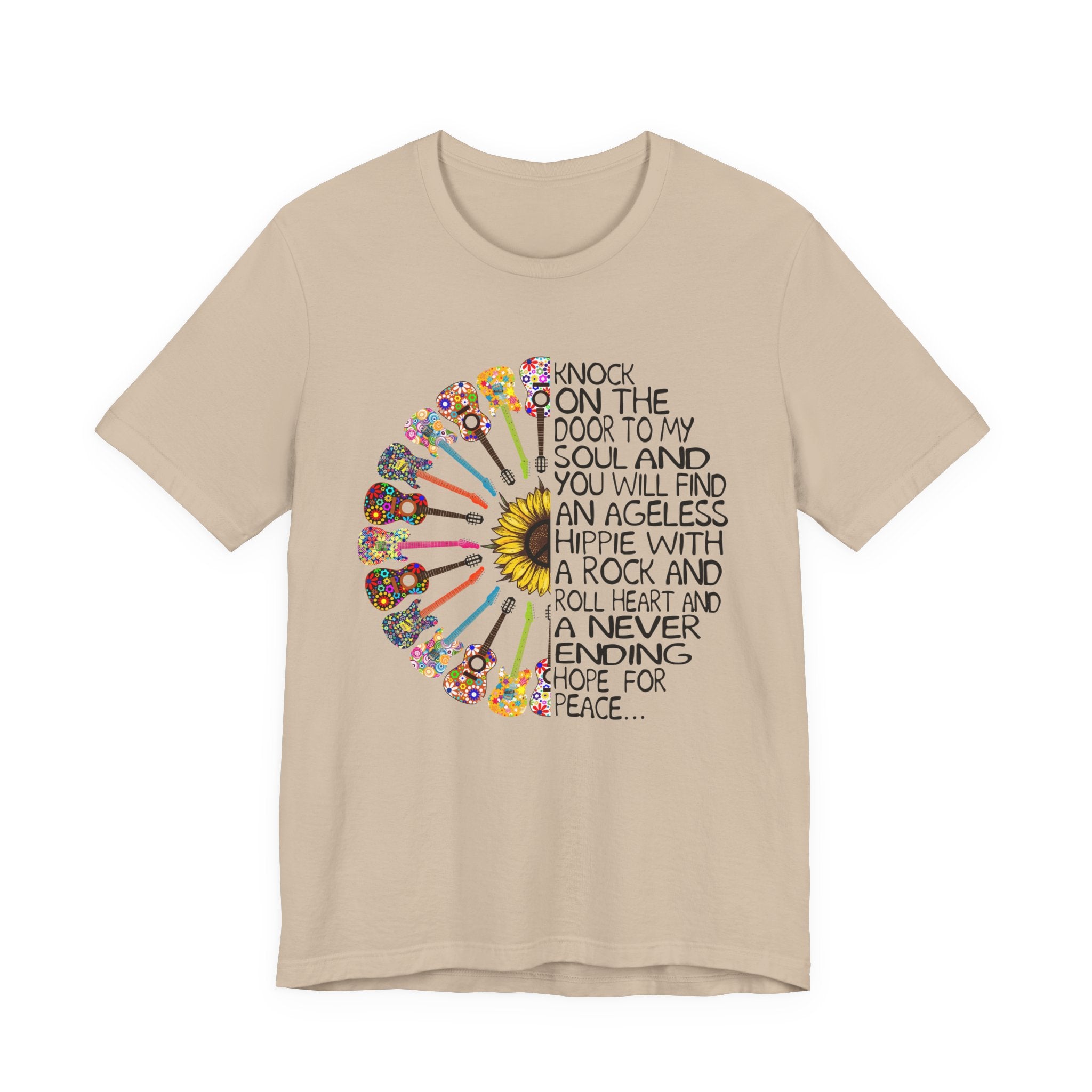 Ageless Hippie Soul Rock & Roll Heart T-Shirt | Peace Lover Gift