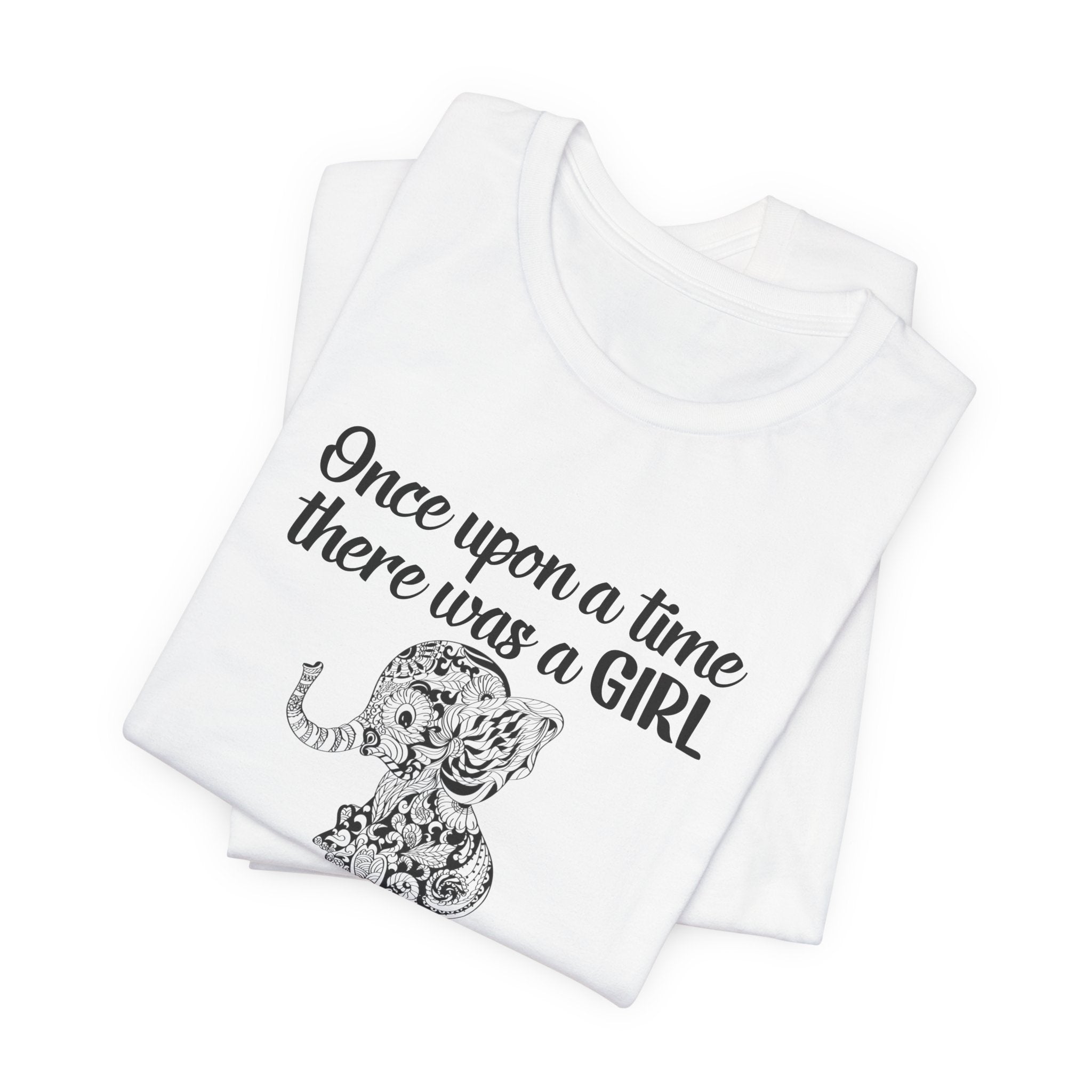 Girl Who Loved Elephants & Tattoos T-Shirt | Tattoo Lover Gift