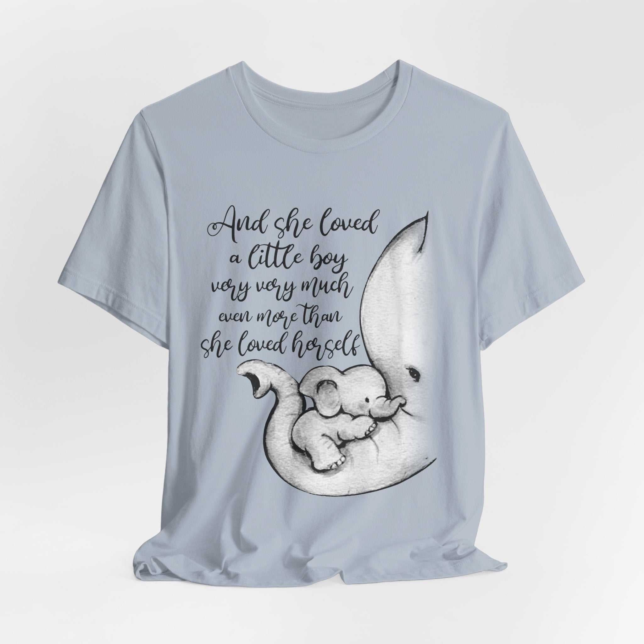 She Loved A Little Boy Elephant T-Shirt | Mom & Son Gift