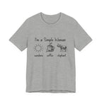 Simple Woman Sunshine Coffee Elephant T-Shirt | Elephant Lover Gift