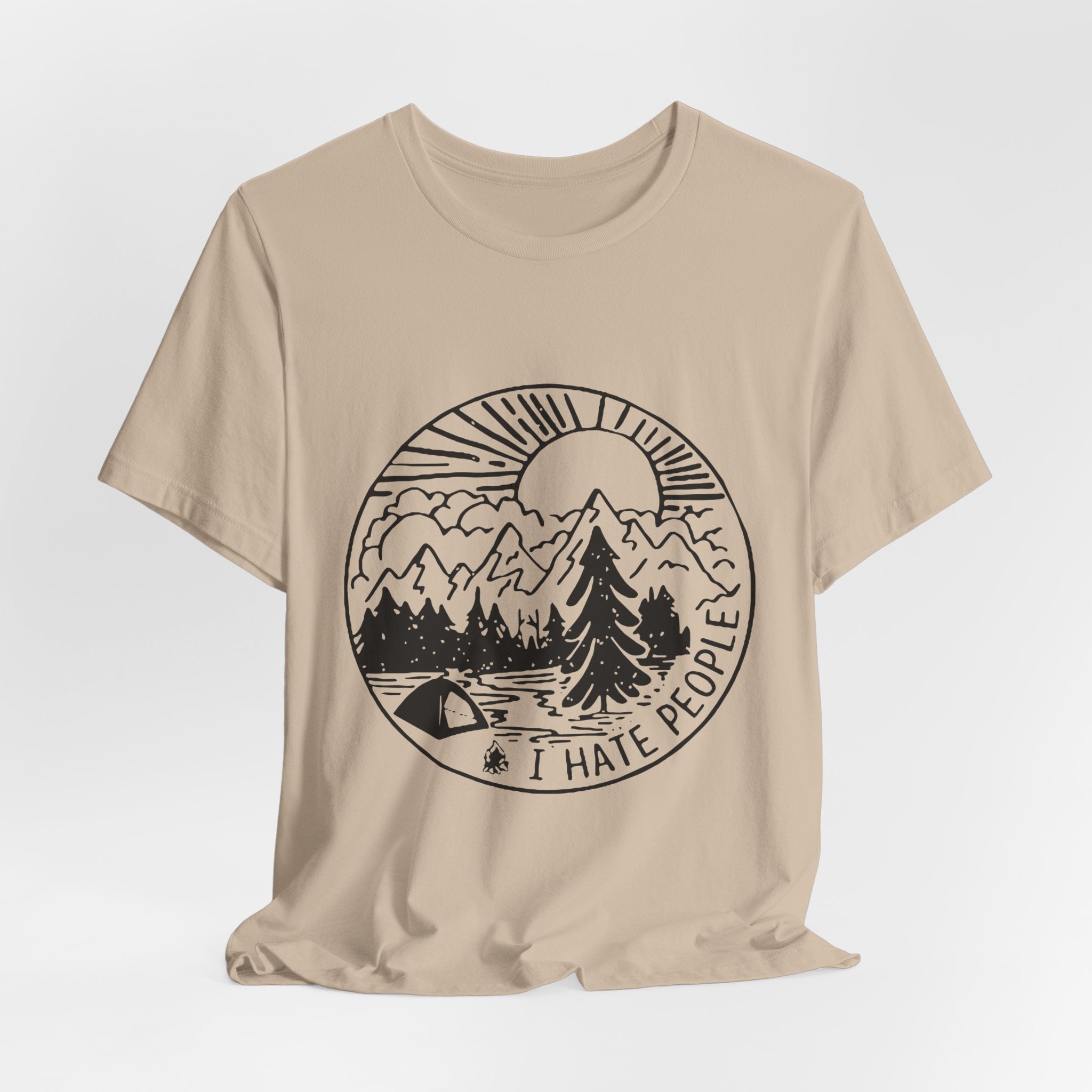 I HATE PEOPLE T-Shirt | Funny Camper Gift | Solitude Seeker Tee