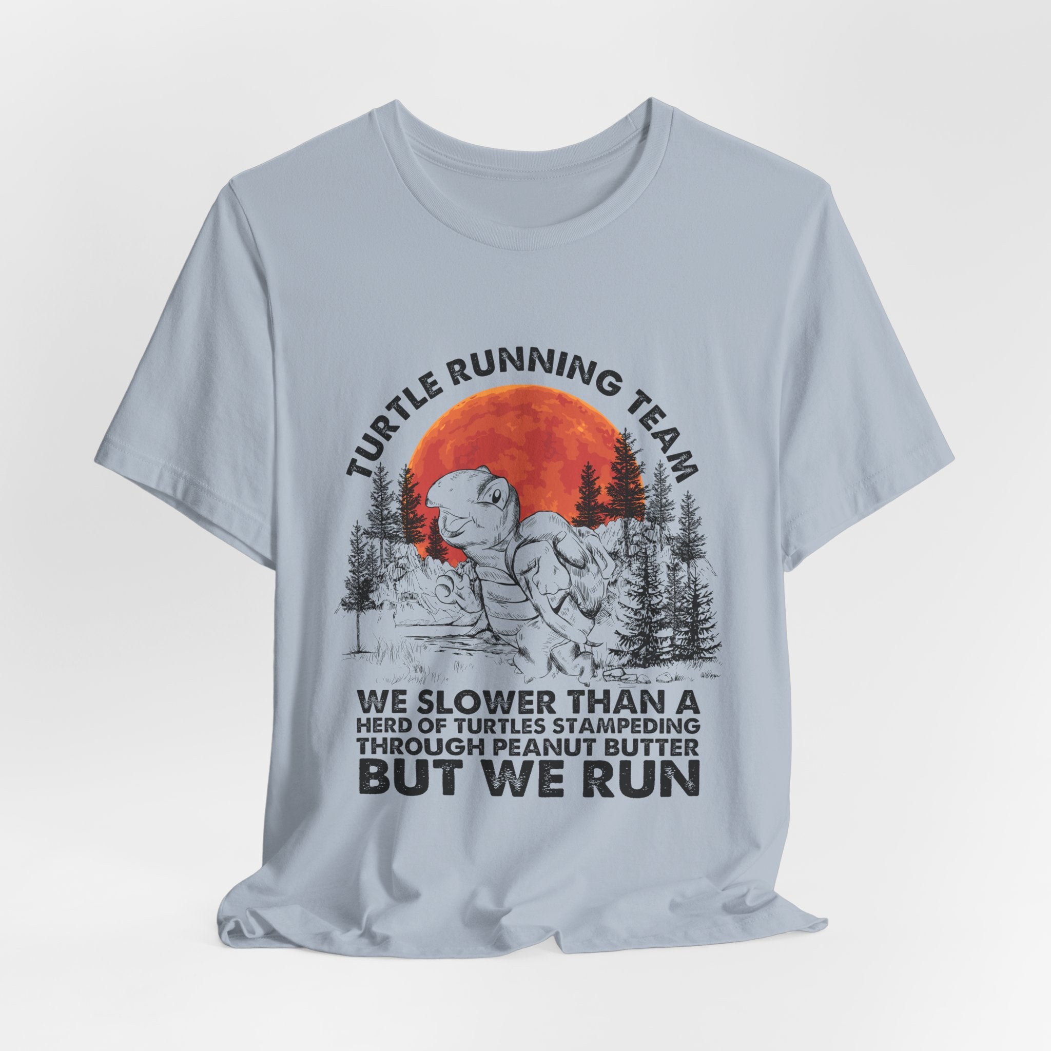 Turtle Running Team T-Shirt | Funny Outdoor Runner Gift