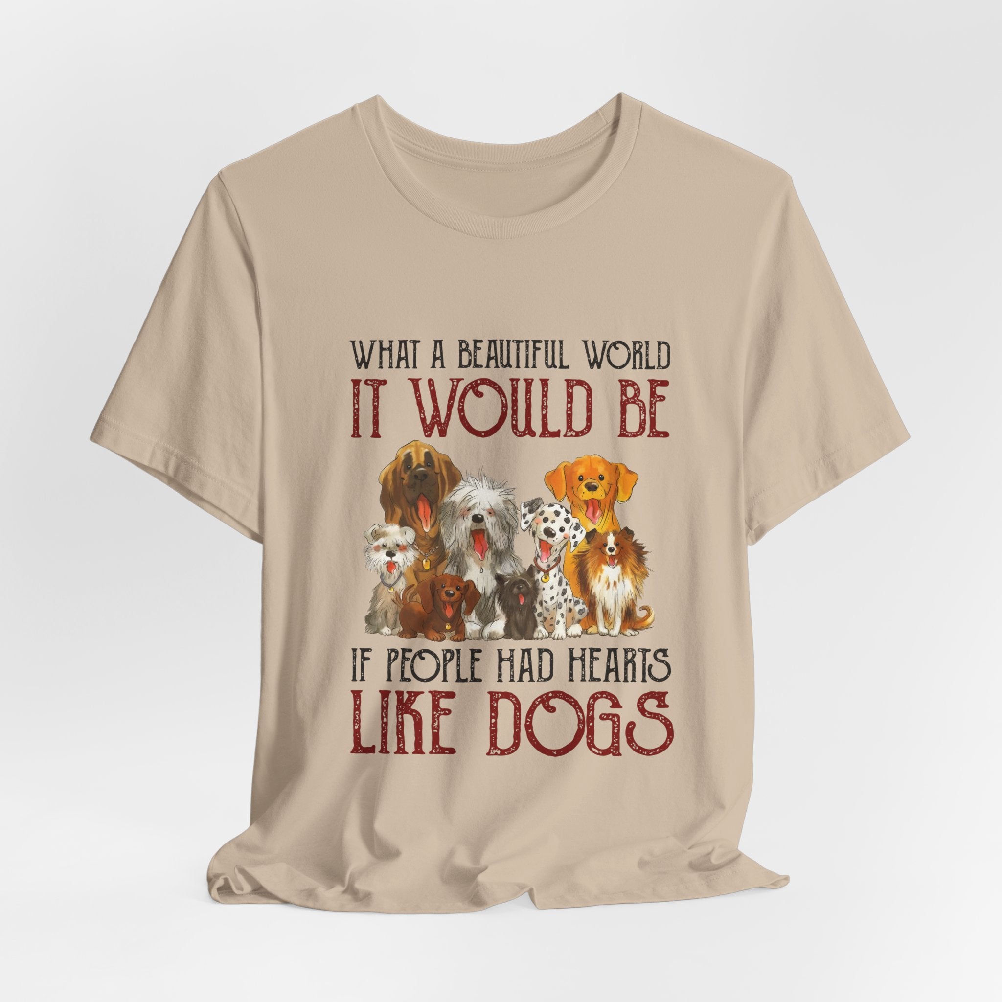Hearts Like Dogs T-Shirt | Dog Lover Owner Gift
