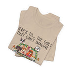 Girls Can't Imagine Life Without Dogs T-Shirt | Dog Mom Gift