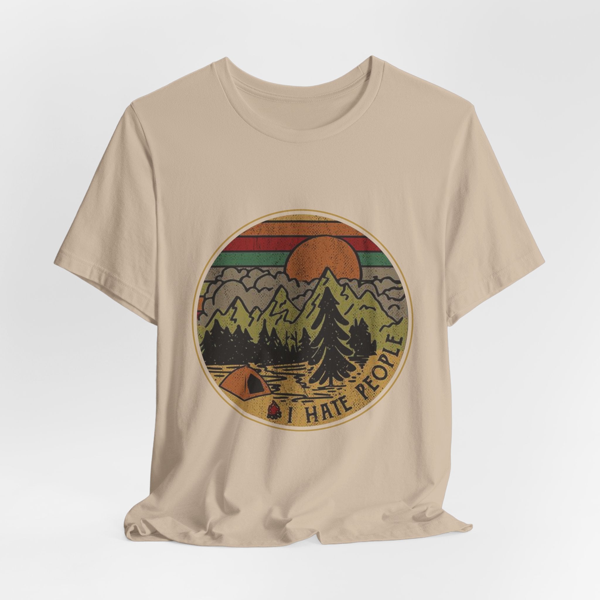 I Hate People T-Shirt | Solitary Camper Gift