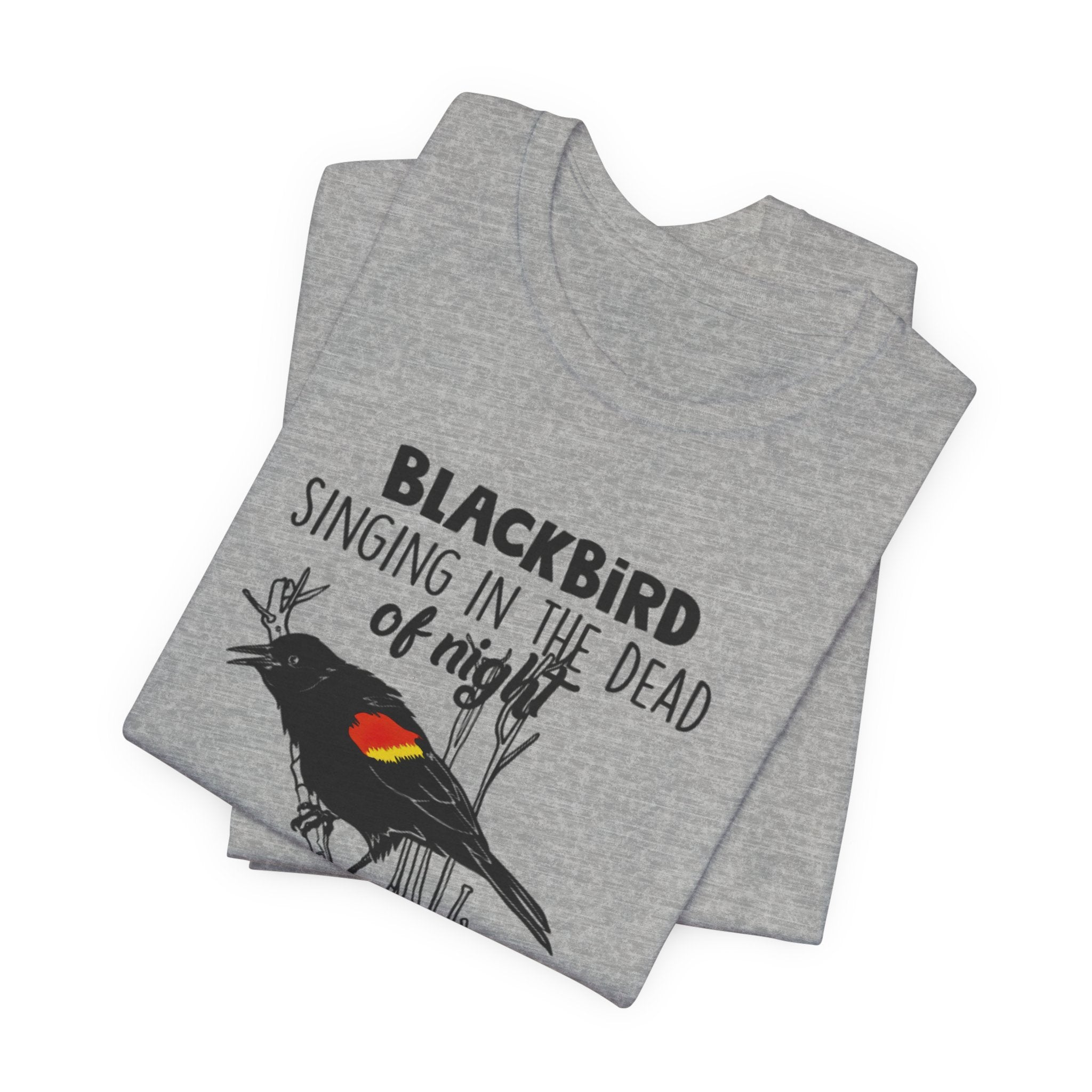 Blackbird Learn to Fly T-Shirt | Free Spirit Hippie Gift
