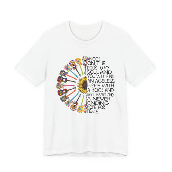 Ageless Hippie Soul Rock & Roll Heart T-Shirt | Peace Lover Gift