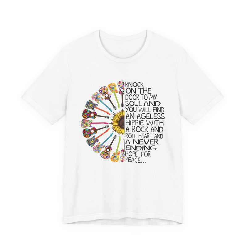 Ageless Hippie Soul Rock & Roll Heart T-Shirt | Peace Lover Gift