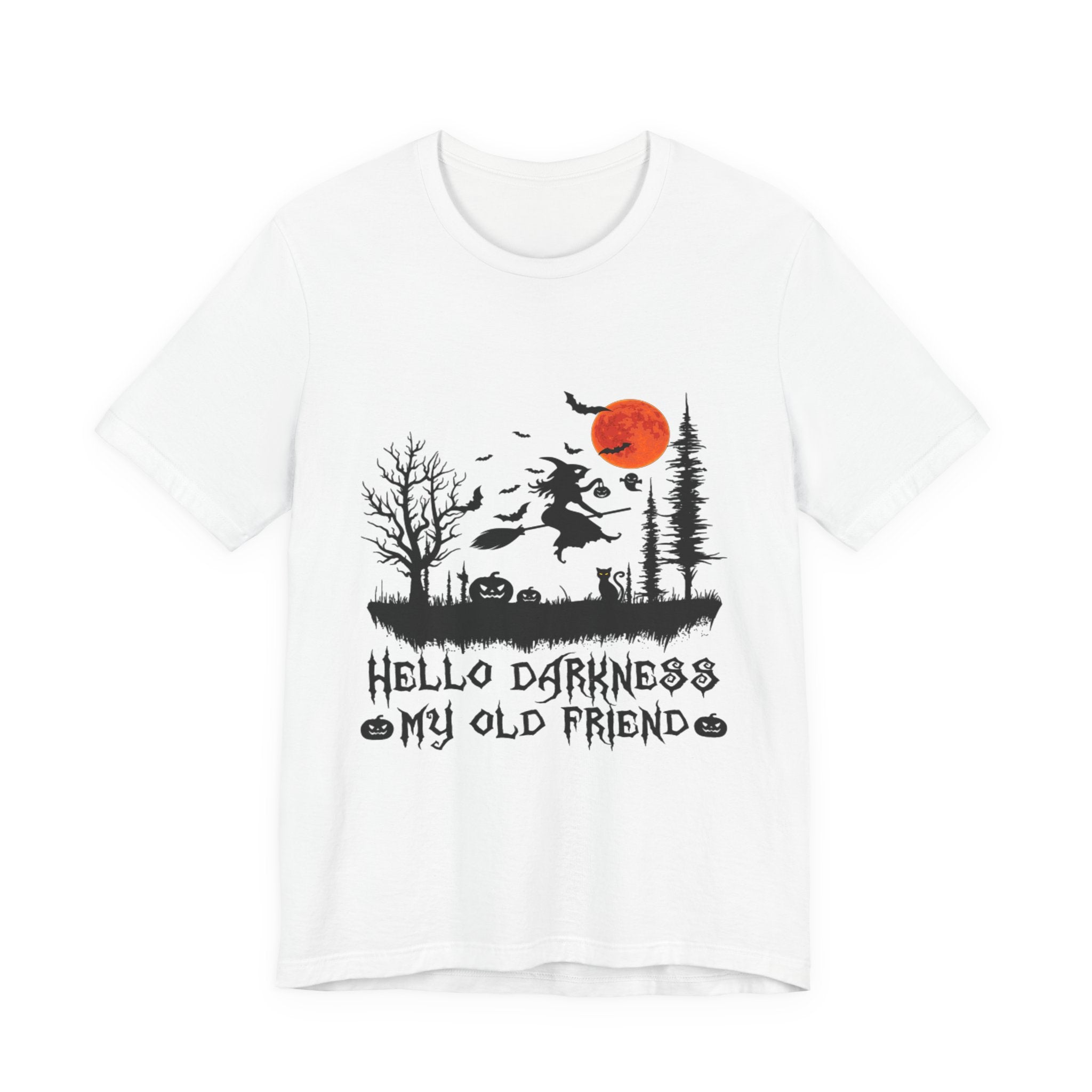 Hello Darkness My Old Friend T-Shirt | Hippie Halloween Gift