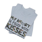 My Heart Filled With Kisses Wagging Tails T-Shirt | Dog Lover Gift