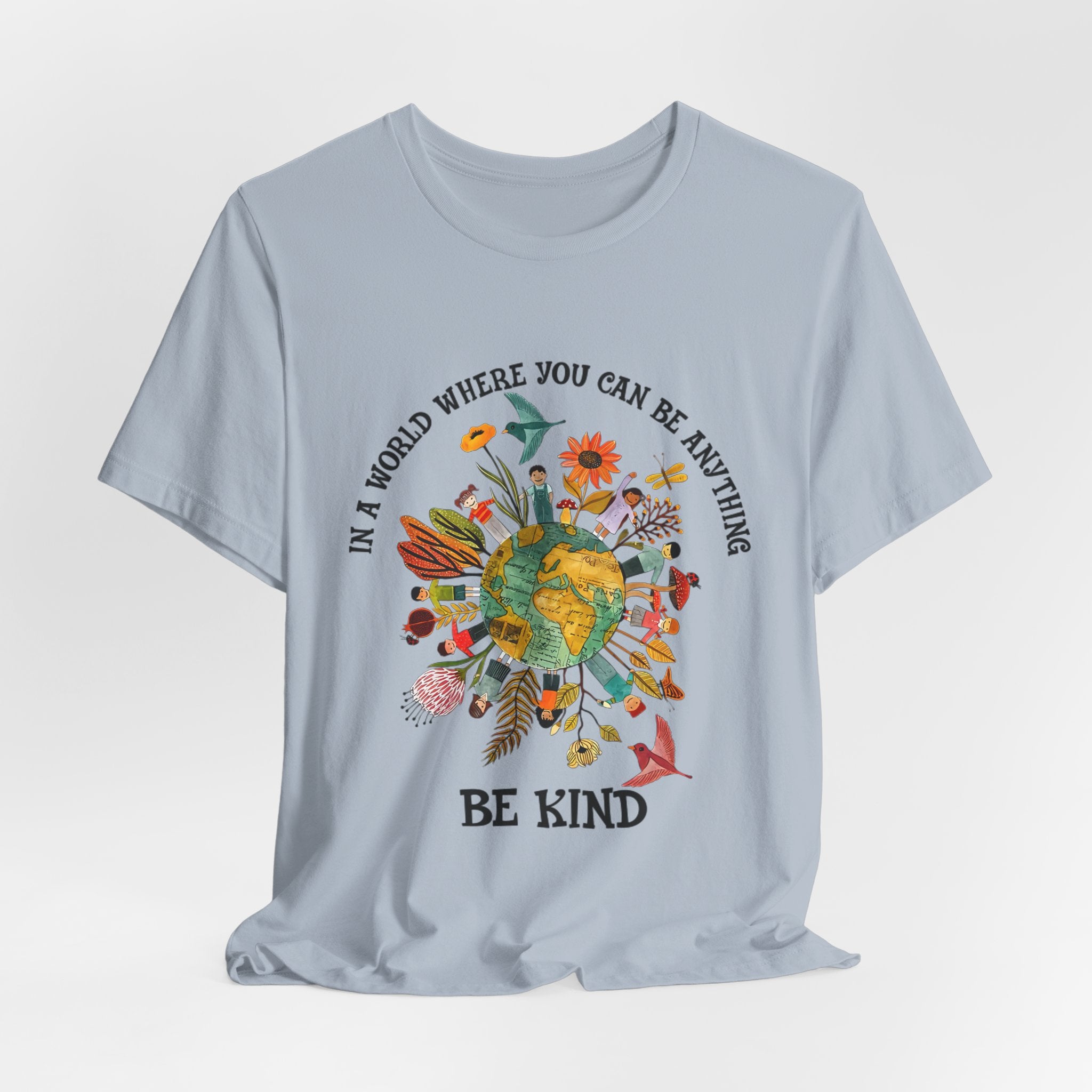 In A World Be Kind T-Shirt | Hippie Soul Gift