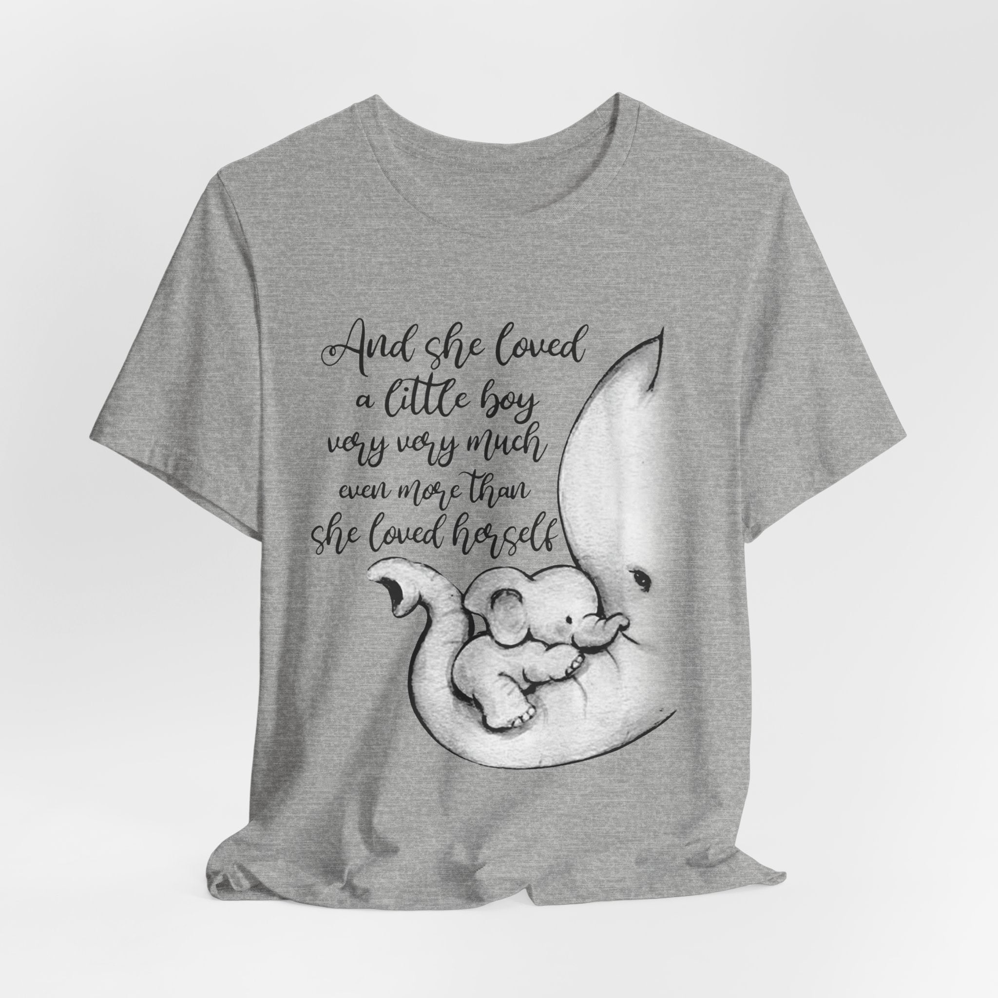 She Loved A Little Boy Elephant T-Shirt | Mom & Son Gift