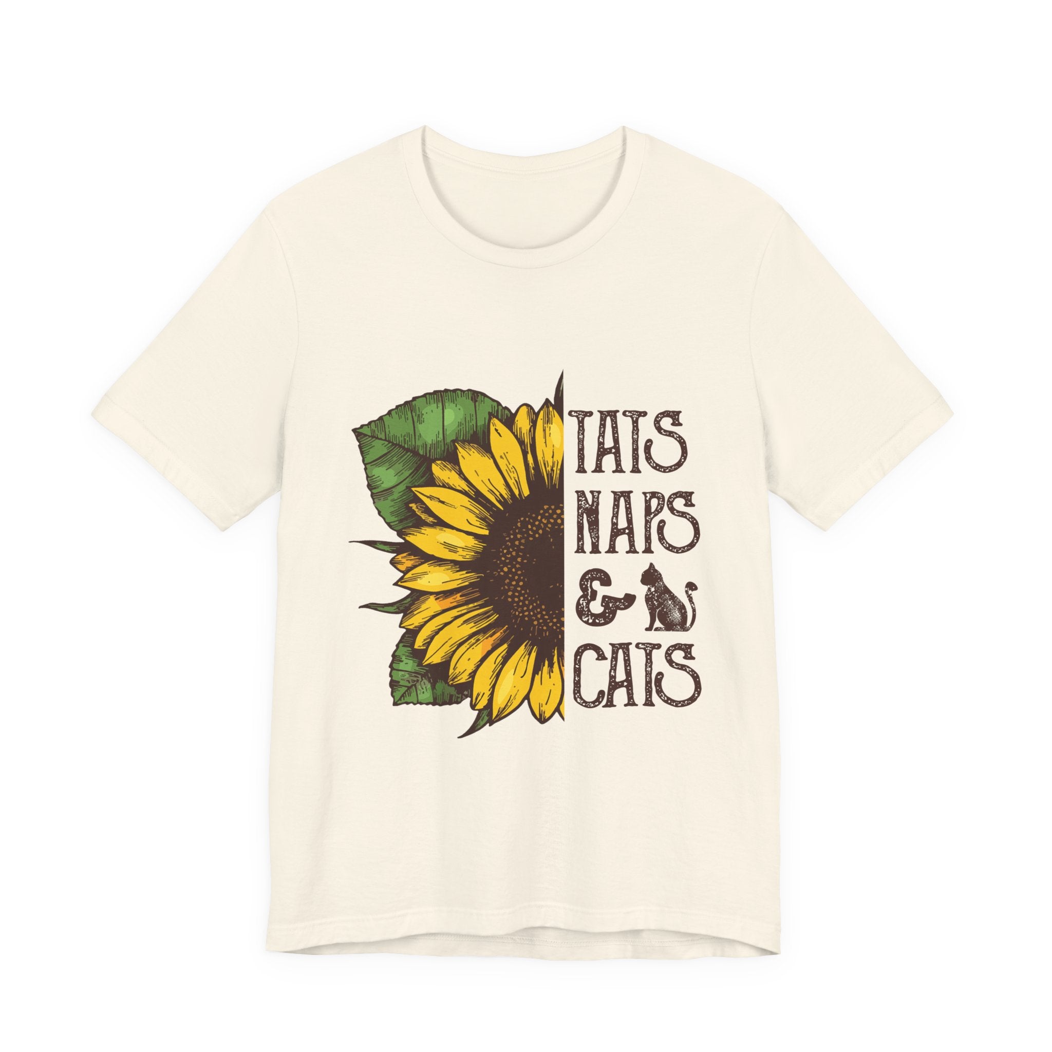 Sunflower TAIS NAPS & CAIS Tee | Cat Lover Gift