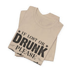 Lost Or Drunk Camping Tee | Campfire Party Gift