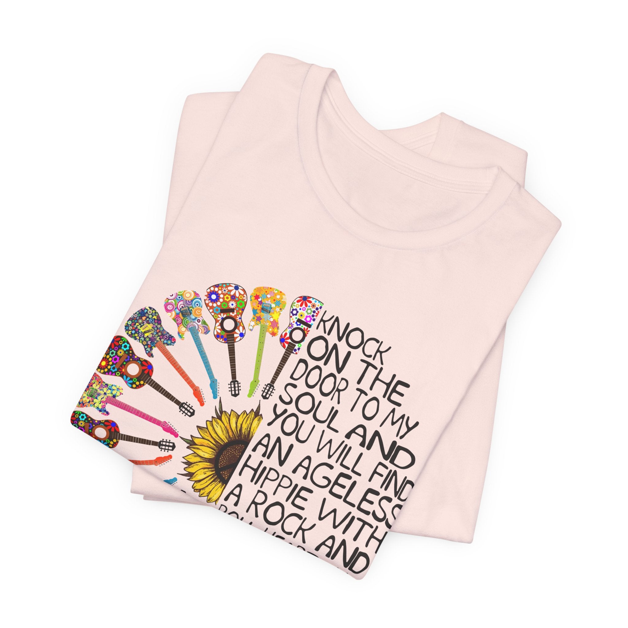 Ageless Hippie Soul Rock & Roll Heart T-Shirt | Peace Lover Gift