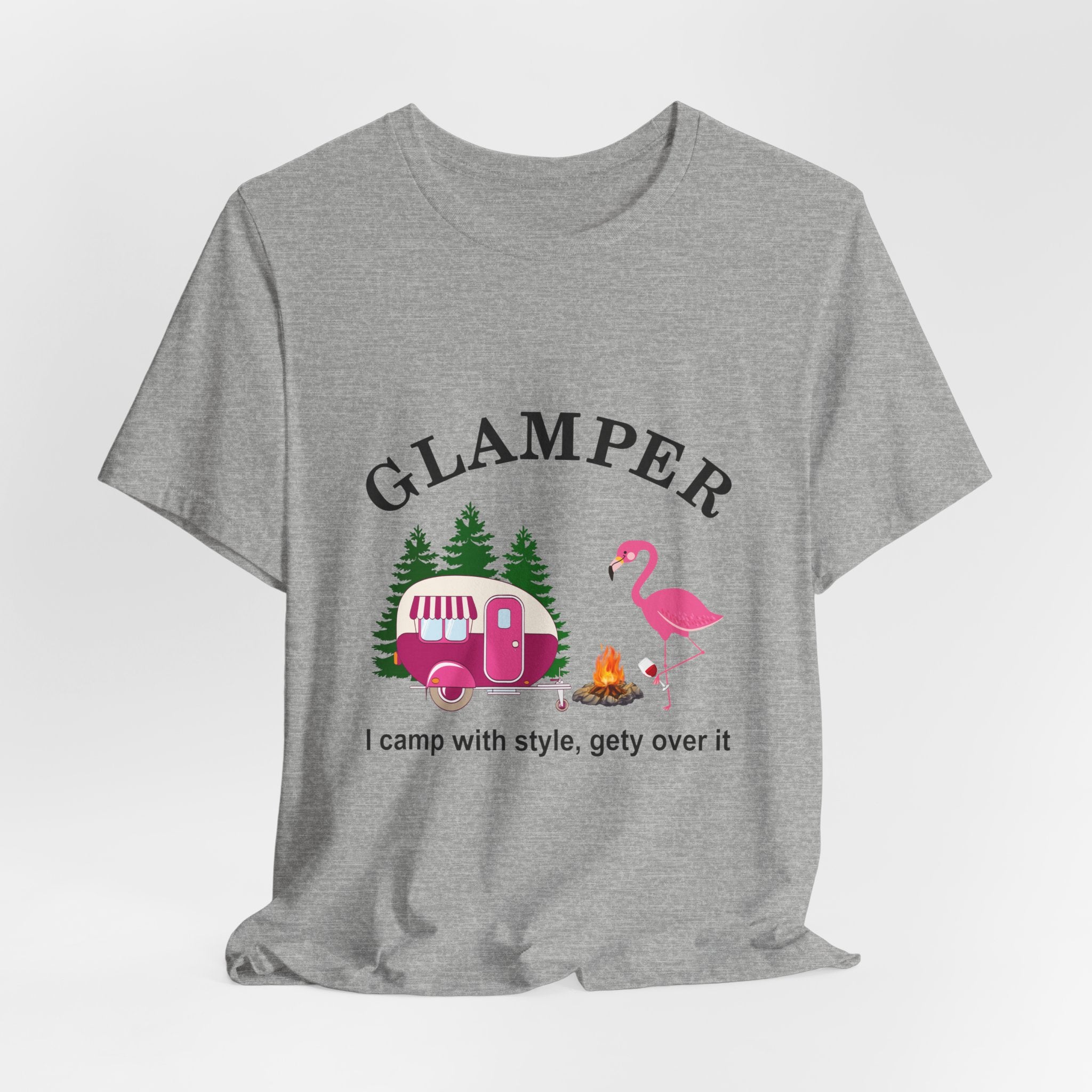 GLAMPER I Camp With Style T-Shirt | Glamping Lover Gift