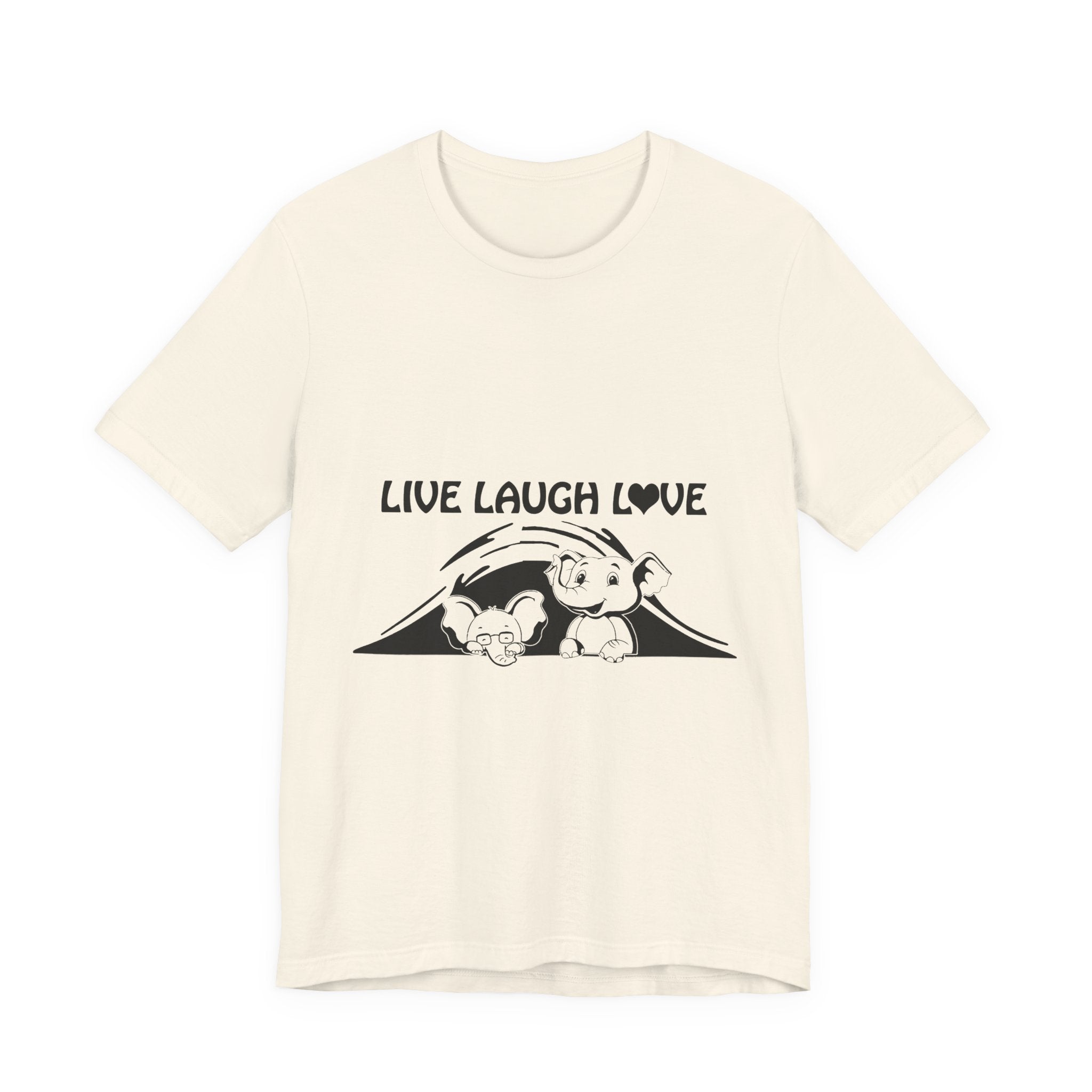 Live Laugh Love Elephants T-Shirt | Elephant Lover Gift