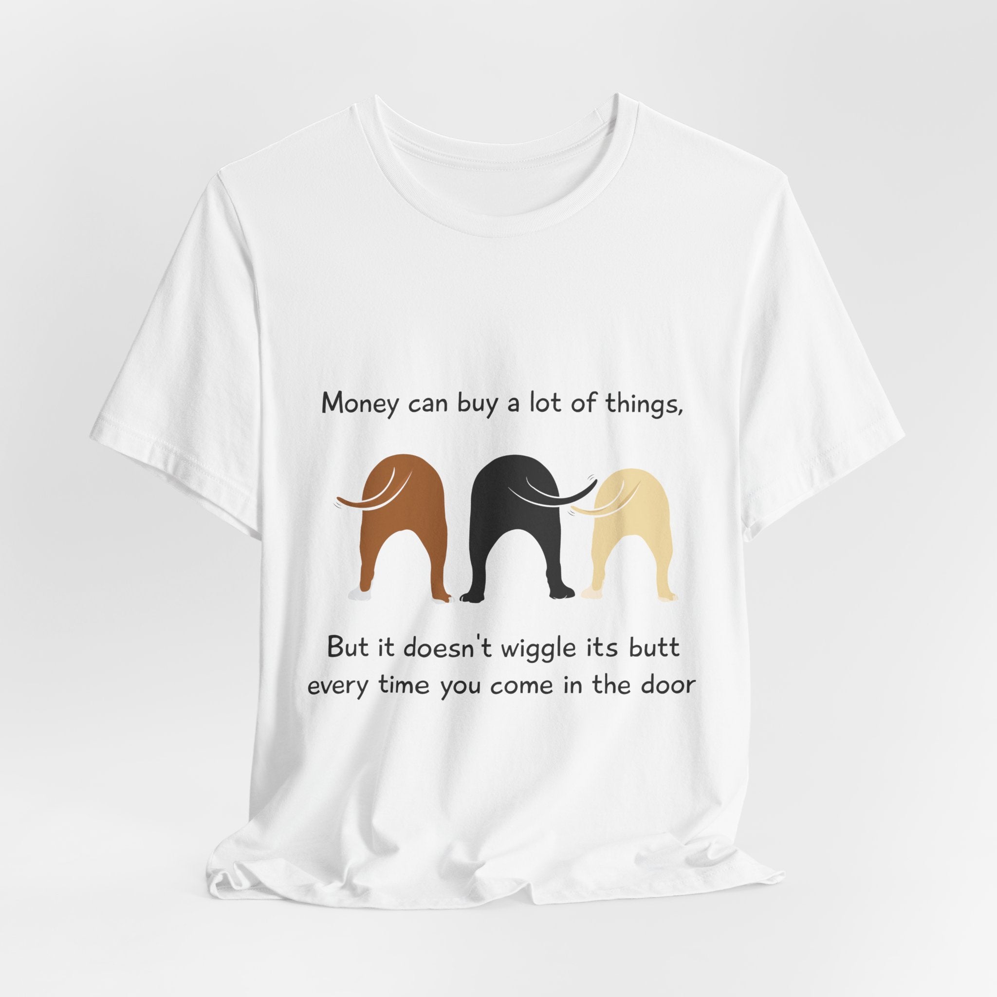 Wiggle Butt Dog Greeting T-Shirt | Dog Lover Gift