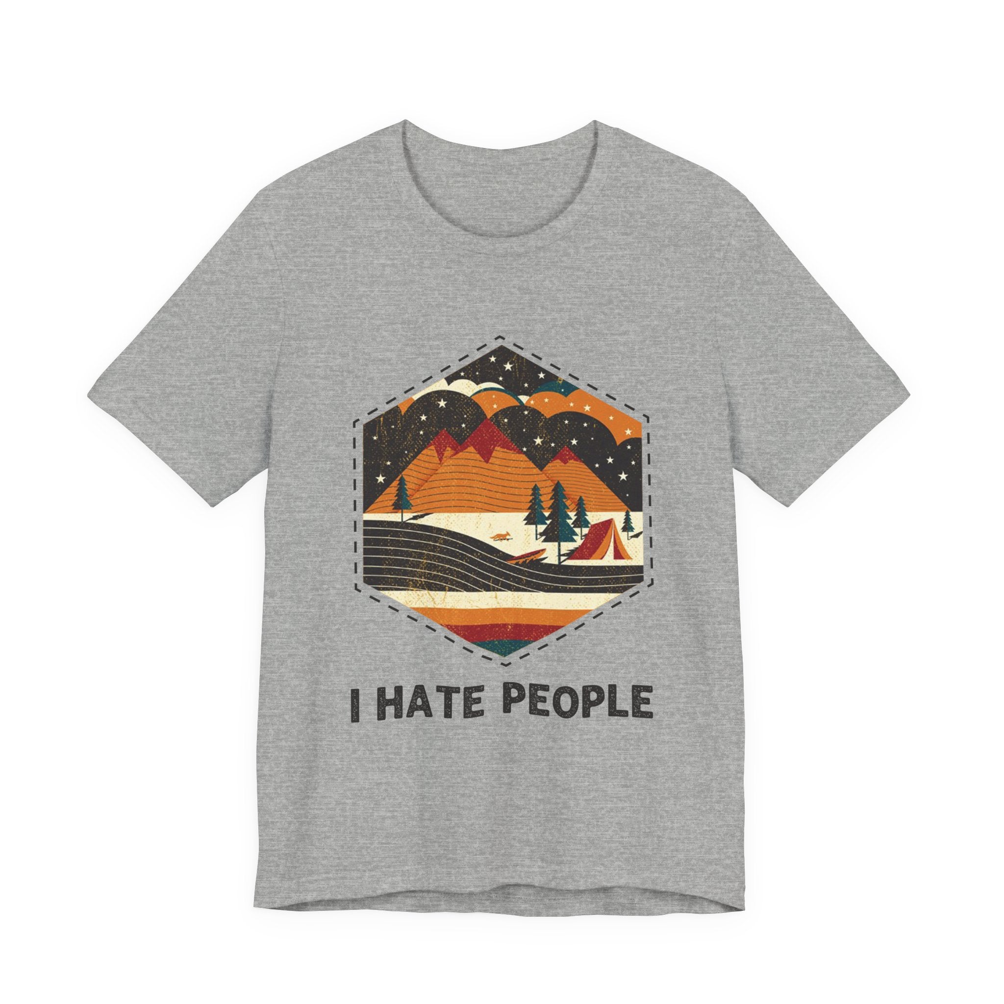 I Hate People T-Shirt | Introverted Camper Gift