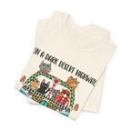 On a Dark Desert Highway T-Shirt | Hippie Cat Lover Gift